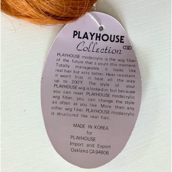 Doll wig, vibrant, red bob style red doll wig Size 10 by Playhouse collection - Picture 9 of 15